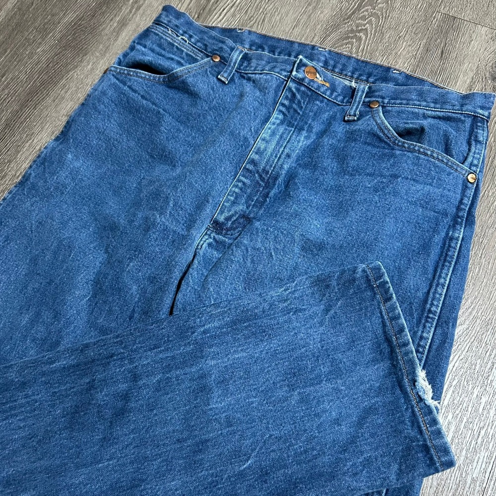 Wrangler Jeans 36x34 (Fits 34X35) Blue Cowboy Cut Original Fit Denim Pants 13MWZ